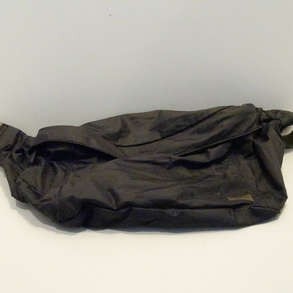 AWAY Black Nylon Belt Bag Crossbody Adjustable Strap Travel Casual